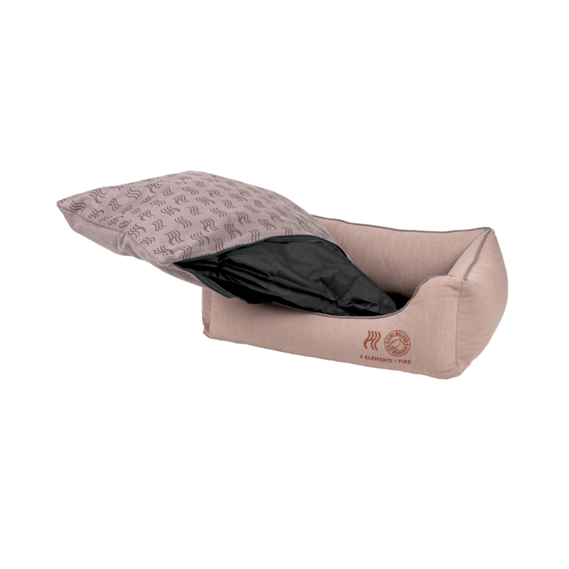 Panier Sofa Bed 4ELEMENTS - pour chien (S, Terracotta, Rectangle) - Photo 4