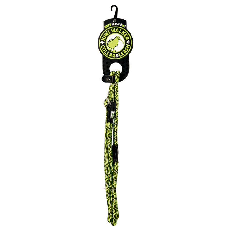 Laisse en corde 2en1 - pour chien (Vert, 1,8 m) - Photo 2