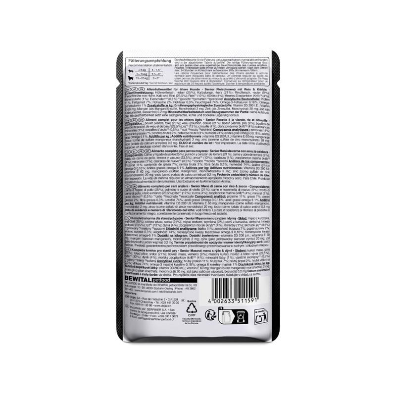 Pâtée pour chien - Sachet fraîcheur Sénior (125 g, Volaille) - Photo 4