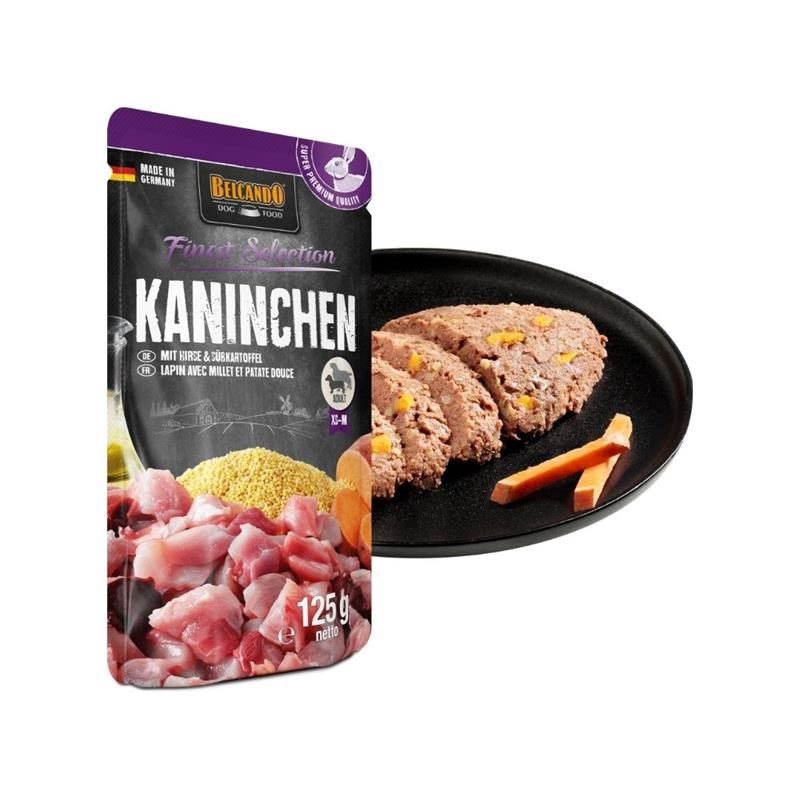 Pâtée pour chien - Sachet fraîcheur Lapin avec Millet &amp; Patate Douce (125 g, Lapin) - Photo 2
