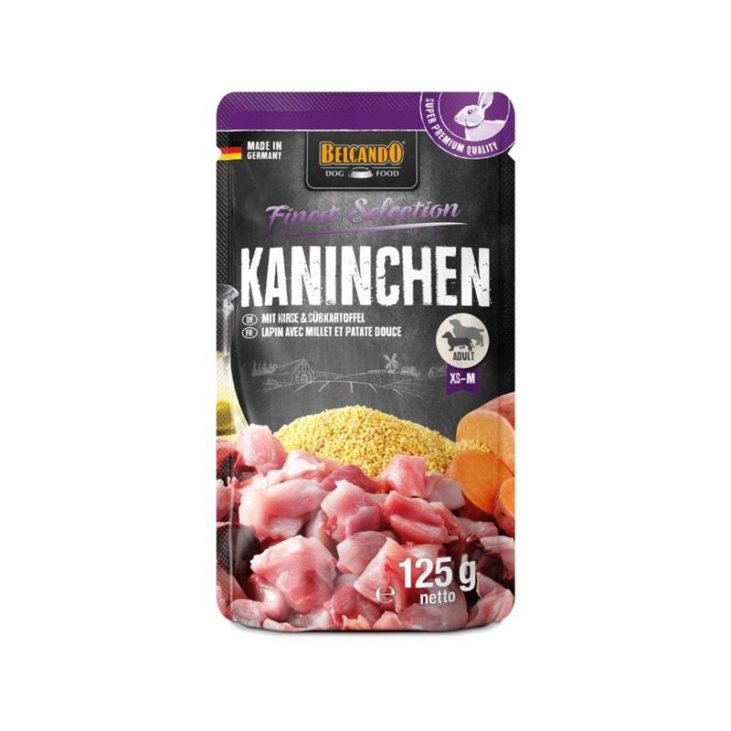 Pâtée pour chien - Sachet fraîcheur Lapin avec Millet &amp; Patate Douce (125 g, Lapin) - Photo 3