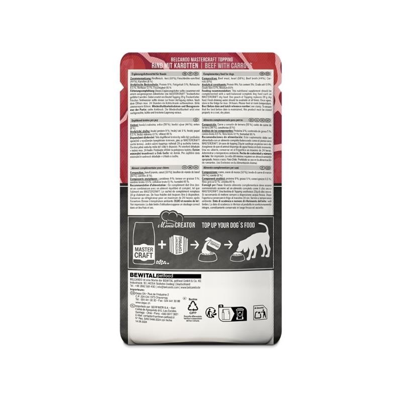 Mastercraft Topping Bœuf pour chien (100 g, Boeuf) - Photo 3