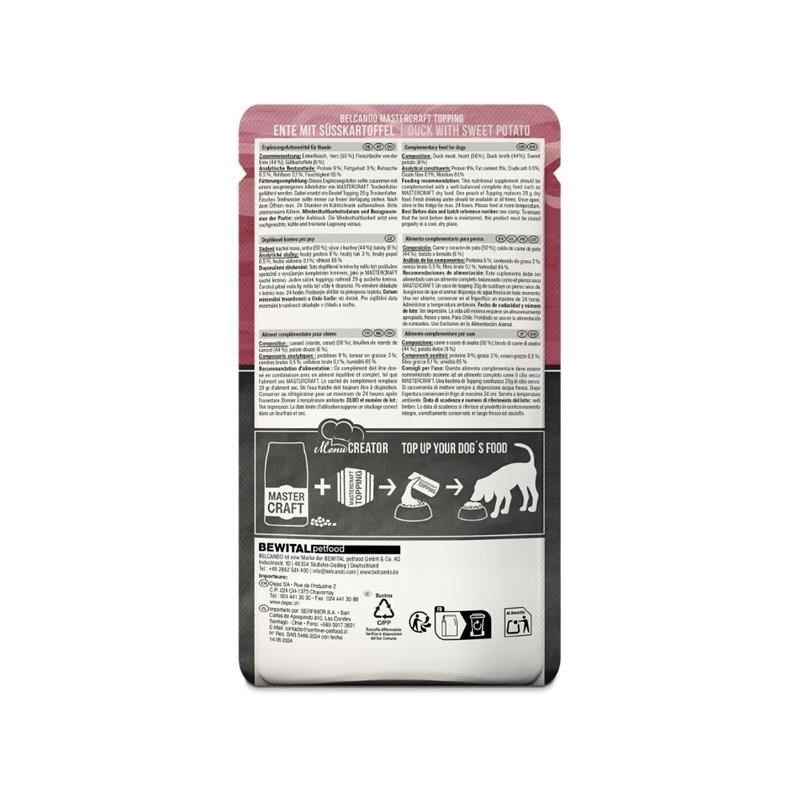 Mastercraft Topping Canard pour chien (100 g, Canard) - Photo 3