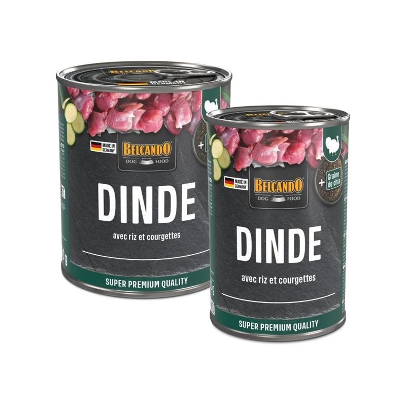 Pâtée pour chien - Boîte Dinde &amp; Riz, courgettes (400 g, Dinde) - Photo 4