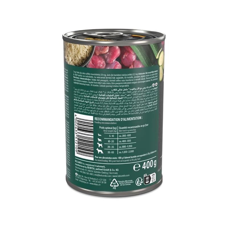 Pâtée pour chien - Boîte Dinde &amp; Riz, courgettes (400 g, Dinde) - Photo 3