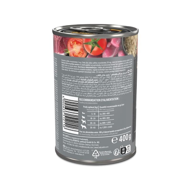 Pâtée pour chien - Boîte Agneau &amp; riz, tomate (400 g, Agneau) - Photo 3