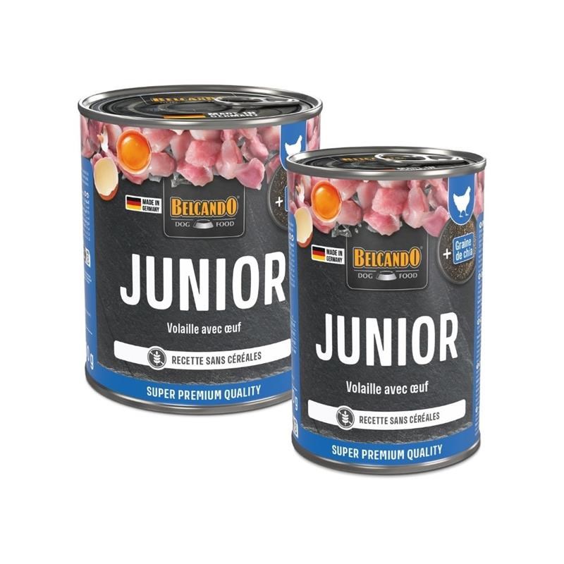 Pâtée pour chien - Boîte Junior volaille &amp; oeuf (400 g, Poulet) - Photo 4
