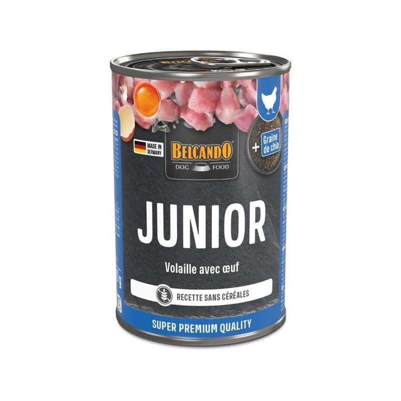 Pâtée pour chien - Boîte Junior volaille &amp; oeuf (400 g, Poulet) - Photo 2