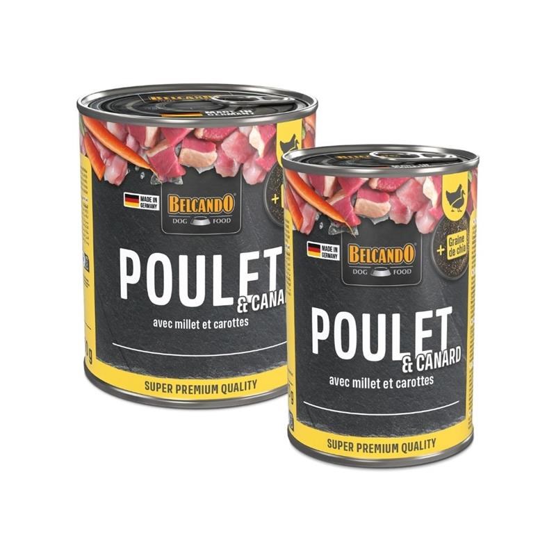 Pâtée pour chien - Boîte Poulet &amp; canard, millet, carottes (400 g, Poulet, Canard) - Photo 4