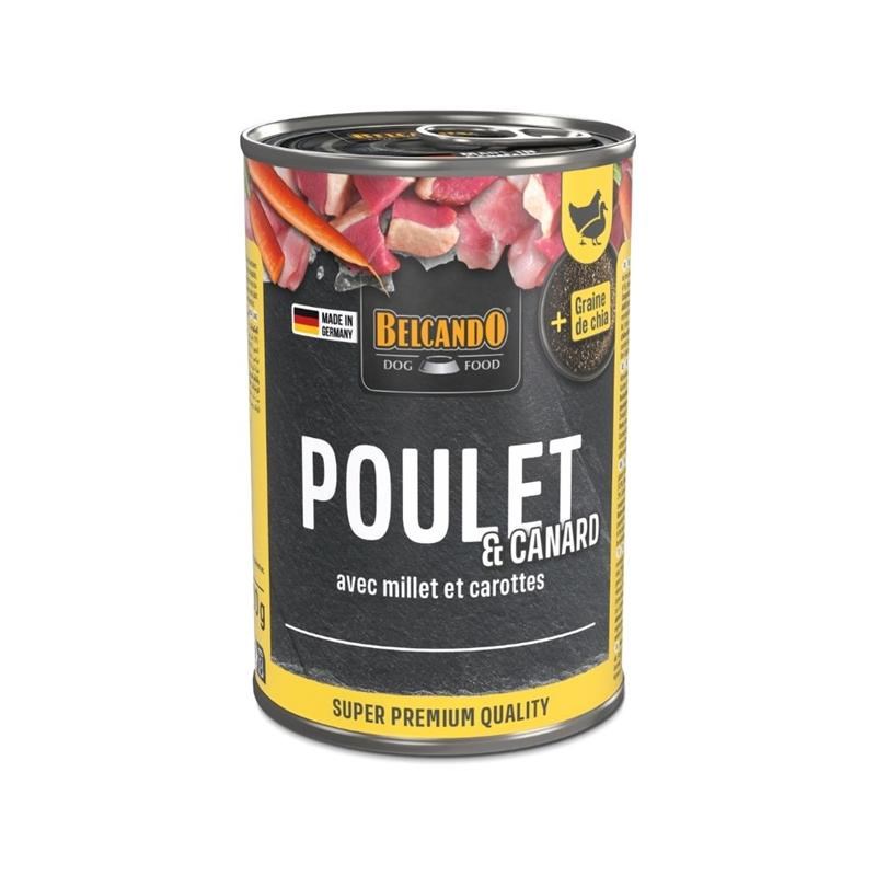 Pâtée pour chien - Boîte Poulet &amp; canard, millet, carottes (400 g, Poulet, Canard) - Photo 2