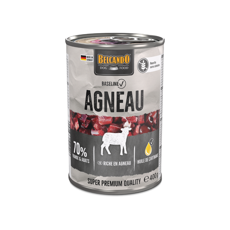 Pâtée pour chien - Boîte Baseline agneau (400 g, Agneau) - Photo 2