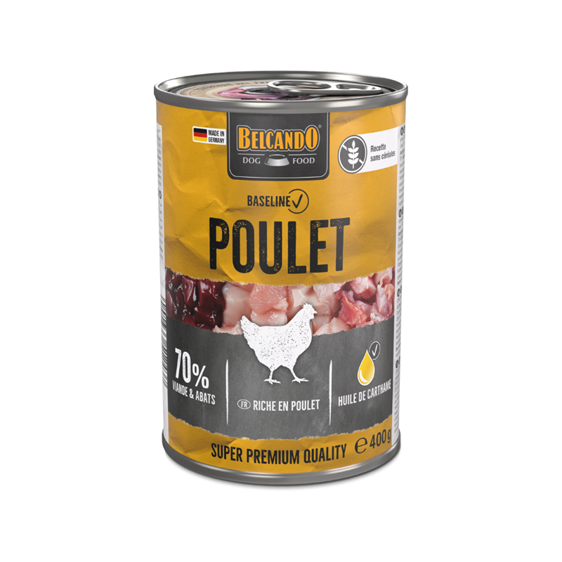 Pâtée pour chien - Boîte  Baseline Poulet (400 g, Poulet) - Photo 2