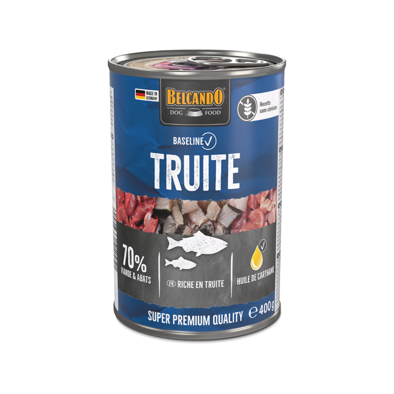Pâtée pour chien - Boîte Baseline Truite (400 g, Truite) - Photo 2