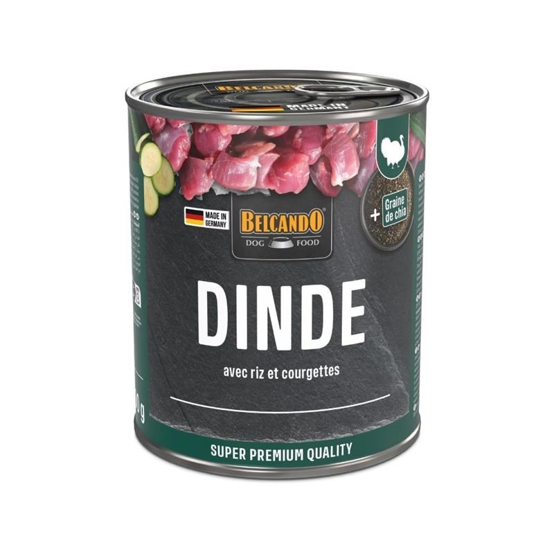 Pâtée pour chien - Boîte Dinde &amp; Riz, courgettes (800 g, Dinde) - Photo 2