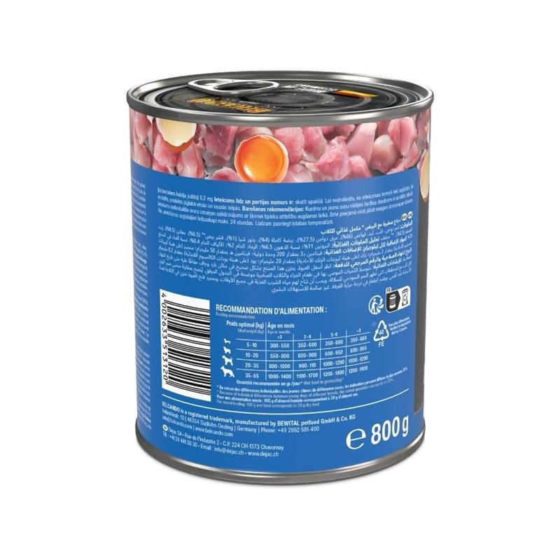 Pâtée pour chien - Boîte Junior volaille &amp; oeuf (800 g, Poulet) - Photo 3