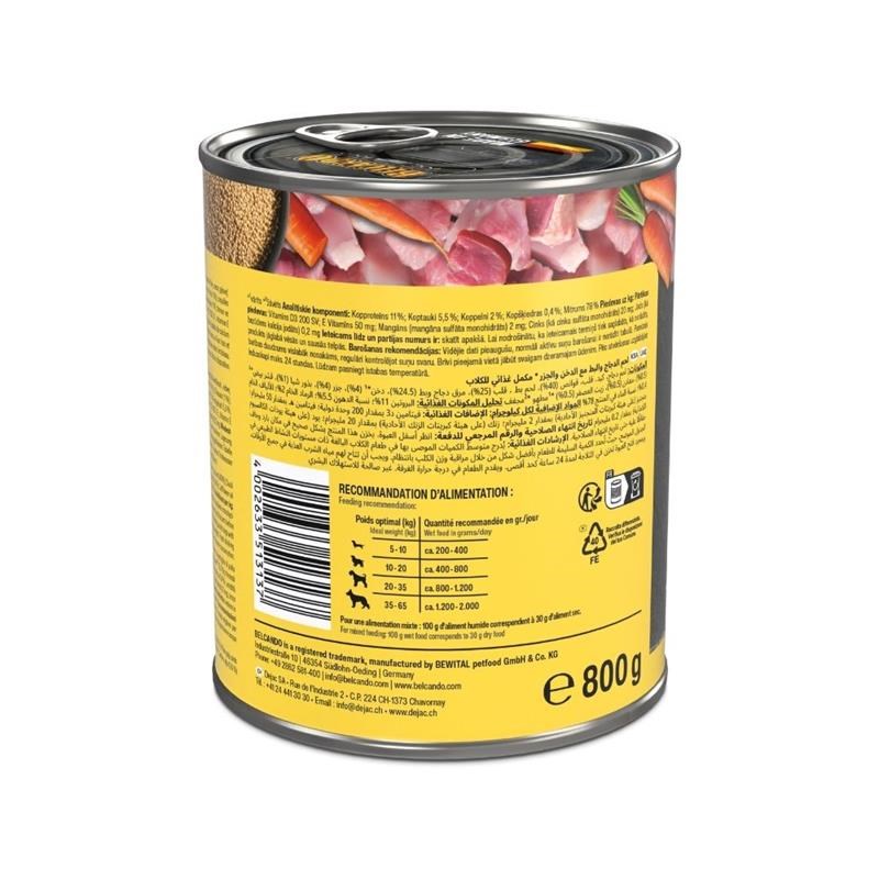 Pâtée pour chien - Boîte Poulet &amp; canard, millet, carottes (800 g, Poulet, Canard) - Photo 3