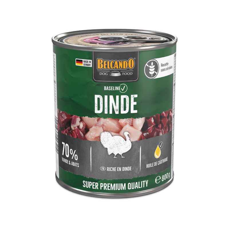 Pâtée pour chien - Boîte Baseline Dinde (800 g, Dinde) - Photo 2