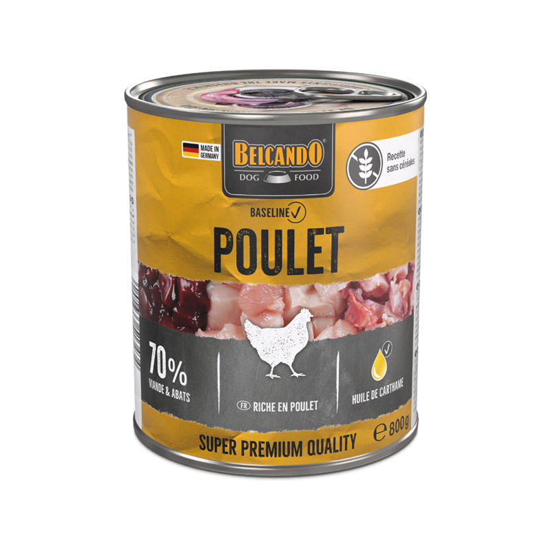Pâtée pour chien - Boîte  Baseline Poulet (800 g, Poulet) - Photo 2