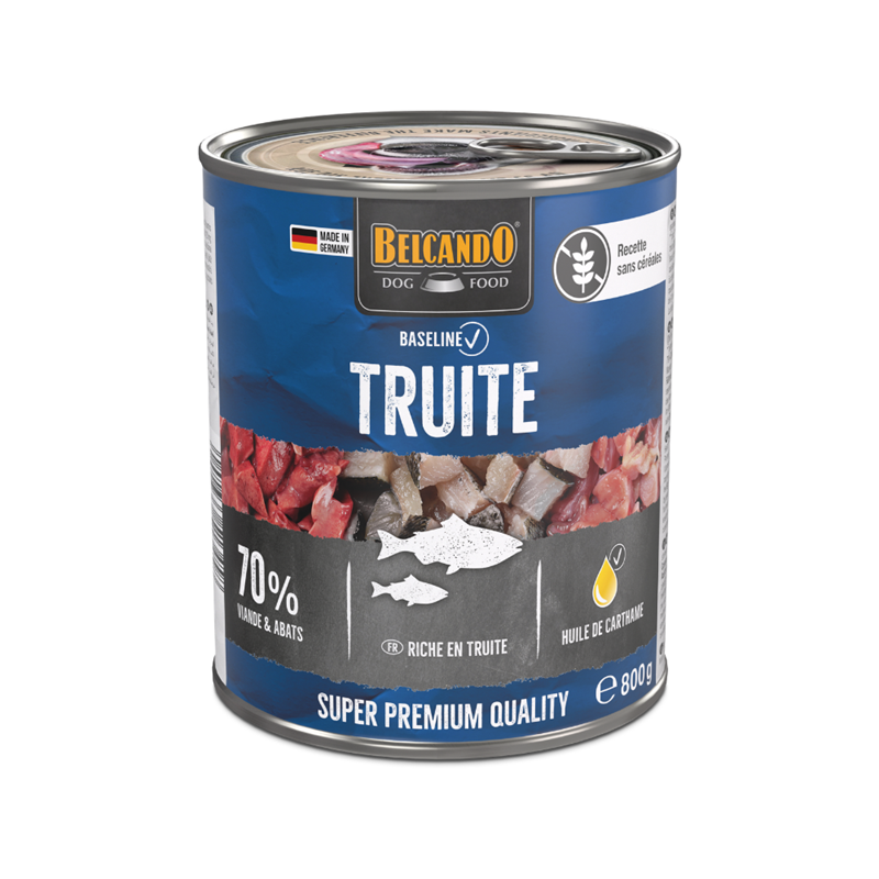 Pâtée pour chien - Boîte Baseline Truite (800 g, Truite) - Photo 2