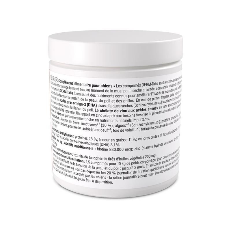 Complément alimentaire pour chien santé de la peau et du poil - Derm TABS (530 g) - Photo 2