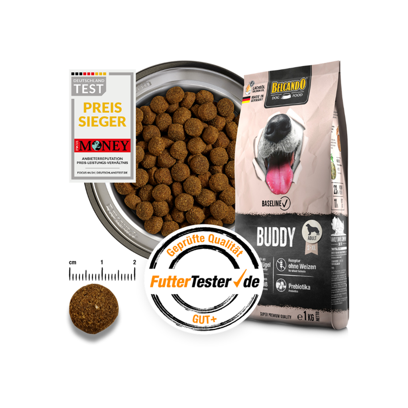 Croquettes pour chien adulte au poulet - Buddy (12,5 Kg, Poulet) - Photo 3