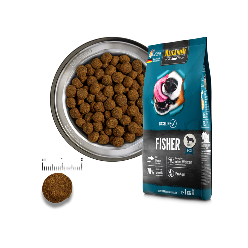Croquettes pour chien adulte au poisson - Fisher (12,5 Kg, Poisson) - Photo 3
