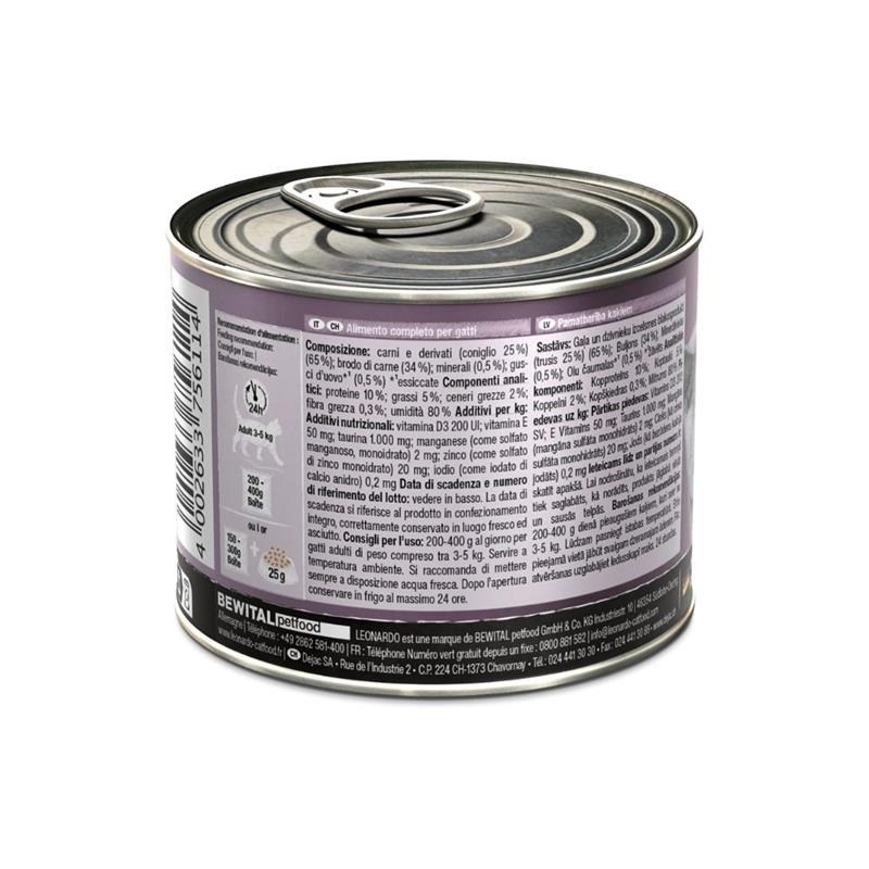 Pâtée pour chat - Boîte Lapin (200 g, Lapin) - Photo 2
