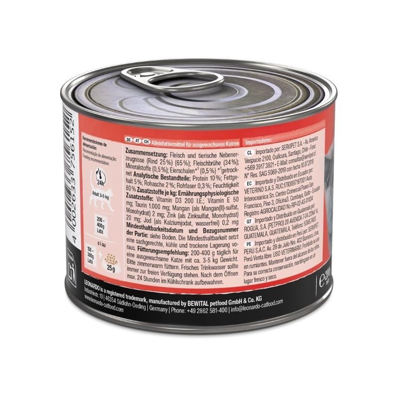 Pâtée pour chat - Boîte Boeuf (200 g, Boeuf) - Photo 2