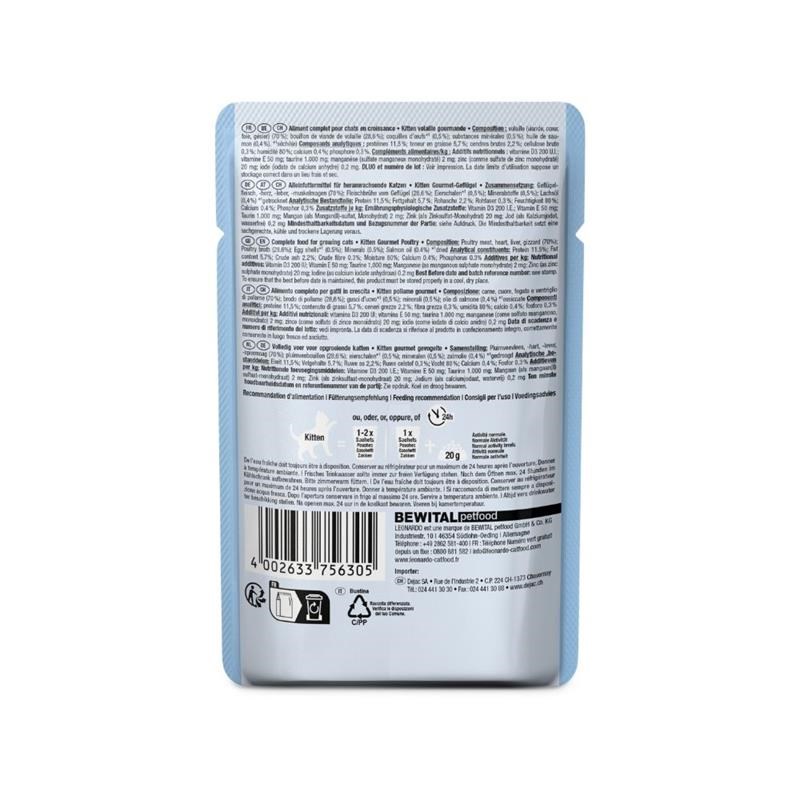 Pâtée pour chat - Sachet fraîcheur Kitten (85 g, Poulet) - Photo 2