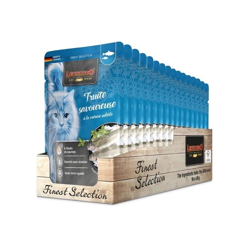 Pâté pour chat - Sachet fraîcheur Truite + herbe à chat (85 g, Truite) - Photo 3
