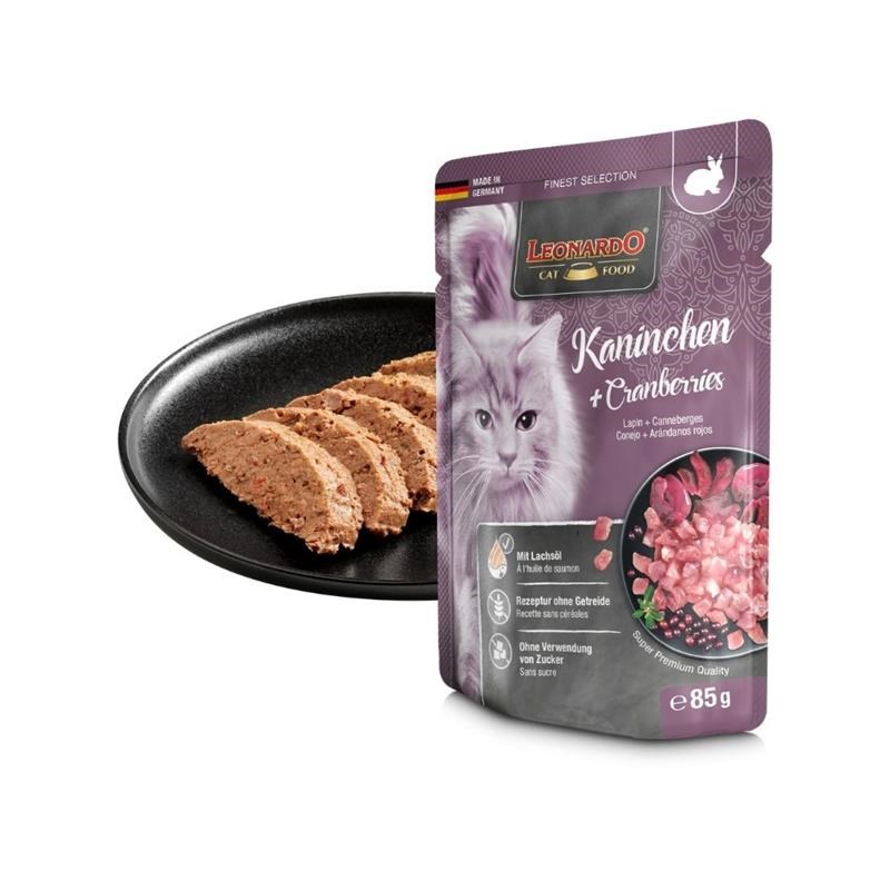 Pâtée pour chat - Sachet fraîcheur Lapin + Canneberges (85 g, Lapin, canneberges) - Photo 4