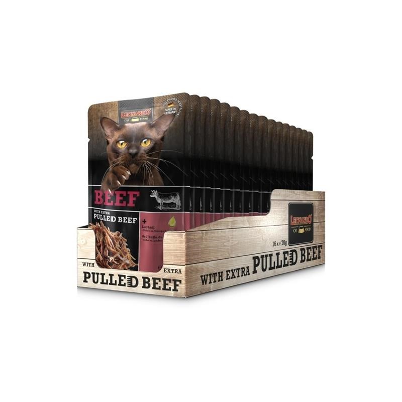 Pâtée pour chat - Sachet fraîcheur Boeuf + EXTRA Pulled Boeuf (70 g, Boeuf) - Photo 3