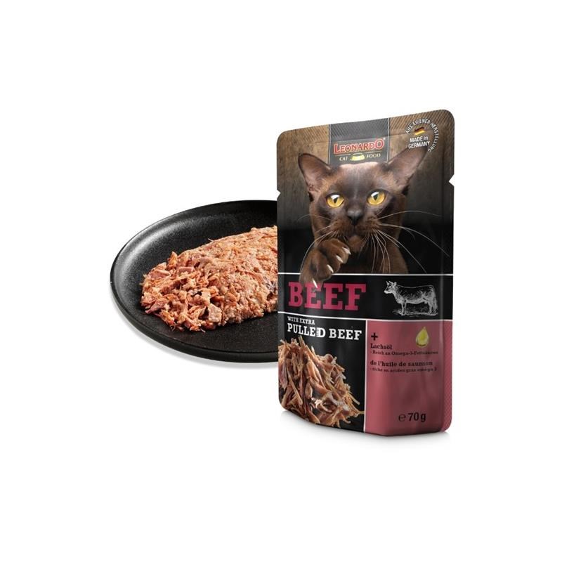 Pâtée pour chat - Sachet fraîcheur Boeuf + EXTRA Pulled Boeuf (70 g, Boeuf) - Photo 4