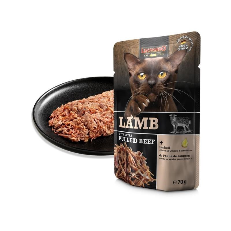 Pâtée pour chat - Sachet fraîcheur Agneau + EXTRA Pulled Bœuf (70 g, Boeuf, Agneau) - Photo 4