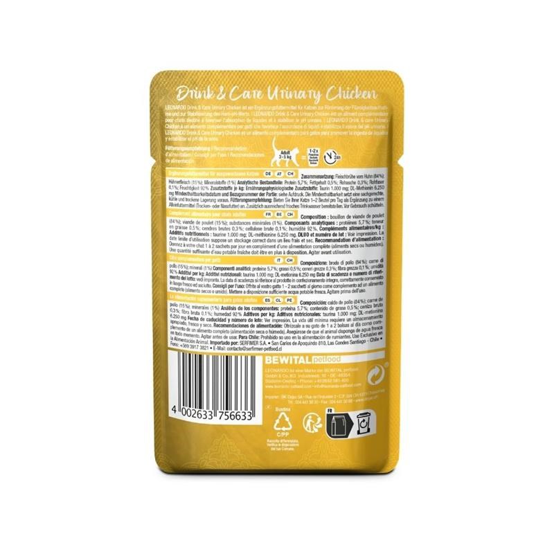 Drink &amp; Care Urinary Poulet pour chat (40 g, Poulet) - Photo 2