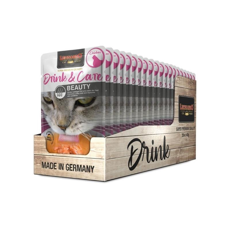 Drink &amp; Care Beauty Poulet pour chat (40 g, Poulet) - Photo 3