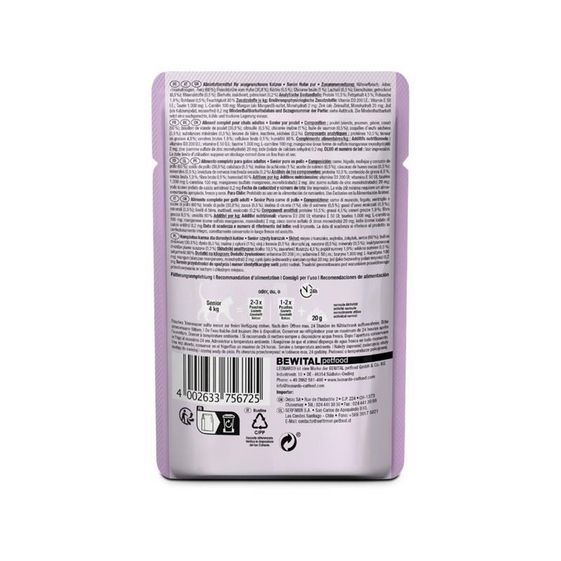 Pâté pour chat - Sachet fraîcheur Sénior Poulet (85 g, Poulet) - Photo 2
