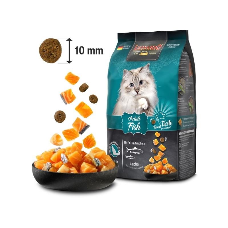 Croquettes pour chat - Adult Poisson &amp; riz (7,5 Kg, Poisson) - Photo 2