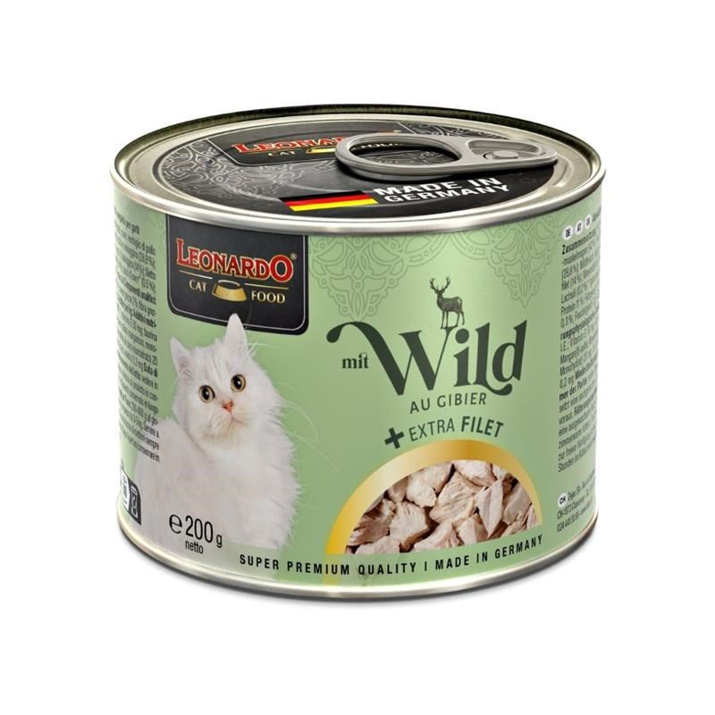 Pâtée pour chat - Boîte Gibier + Extra Filet (200 g, Gibier) - Photo 4