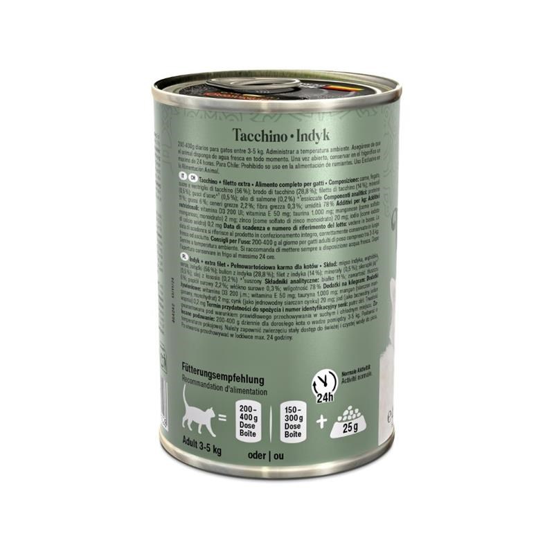 Pâtée pour chat - Boîte Dinde + Extra Filet (400 g, Dinde) - Photo 2