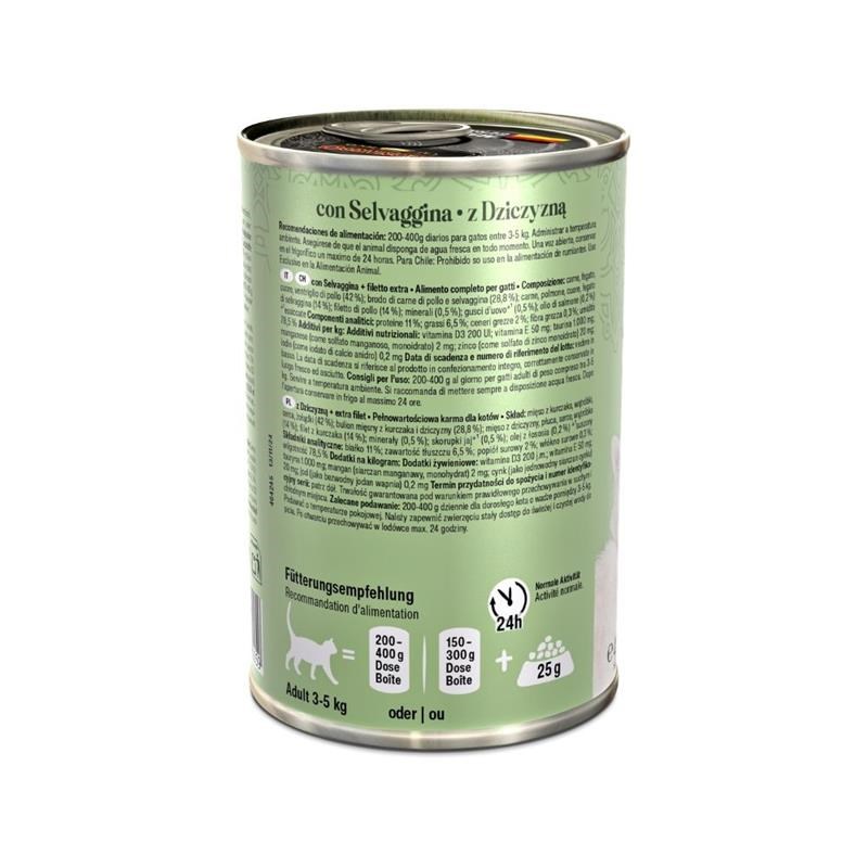 Pâtée pour chat - Boîte Gibier + Extra Filet (400 g, Gibier) - Photo 2