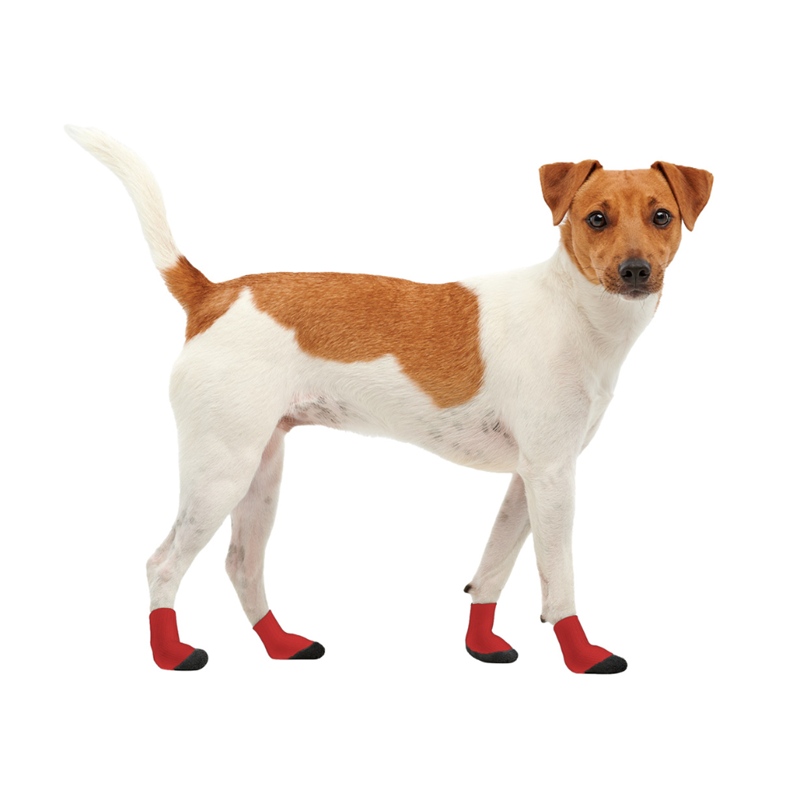 Botte pour chien de protection des coussinets toutes saisons X4 (XS, Rouge) - Photo 4