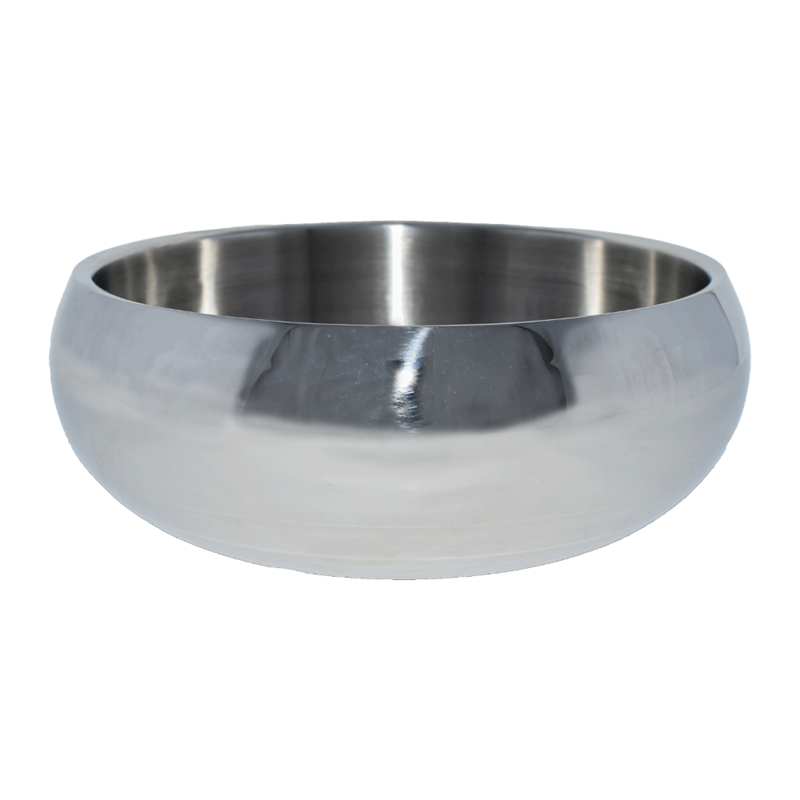 Gamelle en acier inoxydable pour chien à double paroi brillant (L) - Photo 2