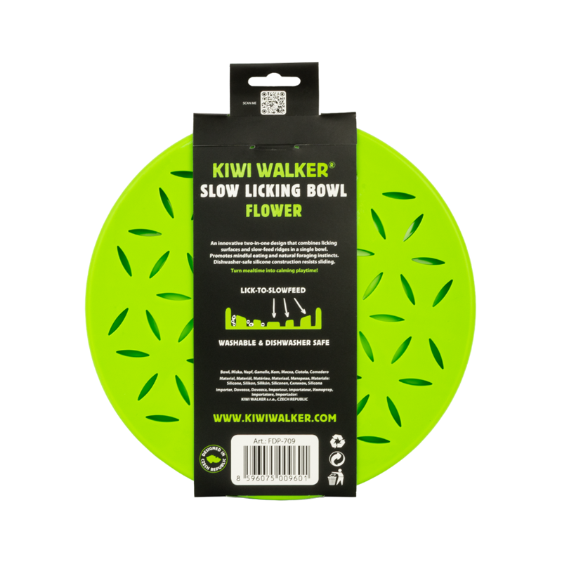 Bol à lécher anti-glouton FLOWER (Maxi, Vert) - Photo 2
