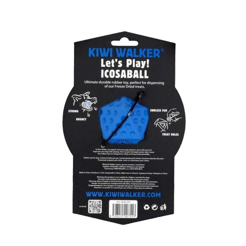Jouet Let's play ! Icosaball pour chien (Bleu, Maxi) - Photo 3