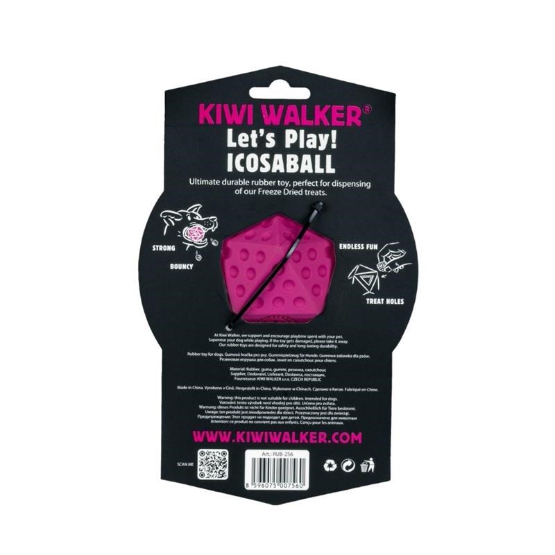 Jouet Let's play ! Icosaball pour chien (Rose, Maxi) - Photo 3