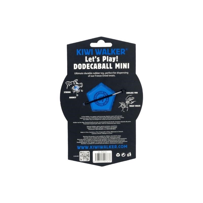 Jouet Let's play ! Dodecaball pour chien (Bleu, Mini) - Photo 3