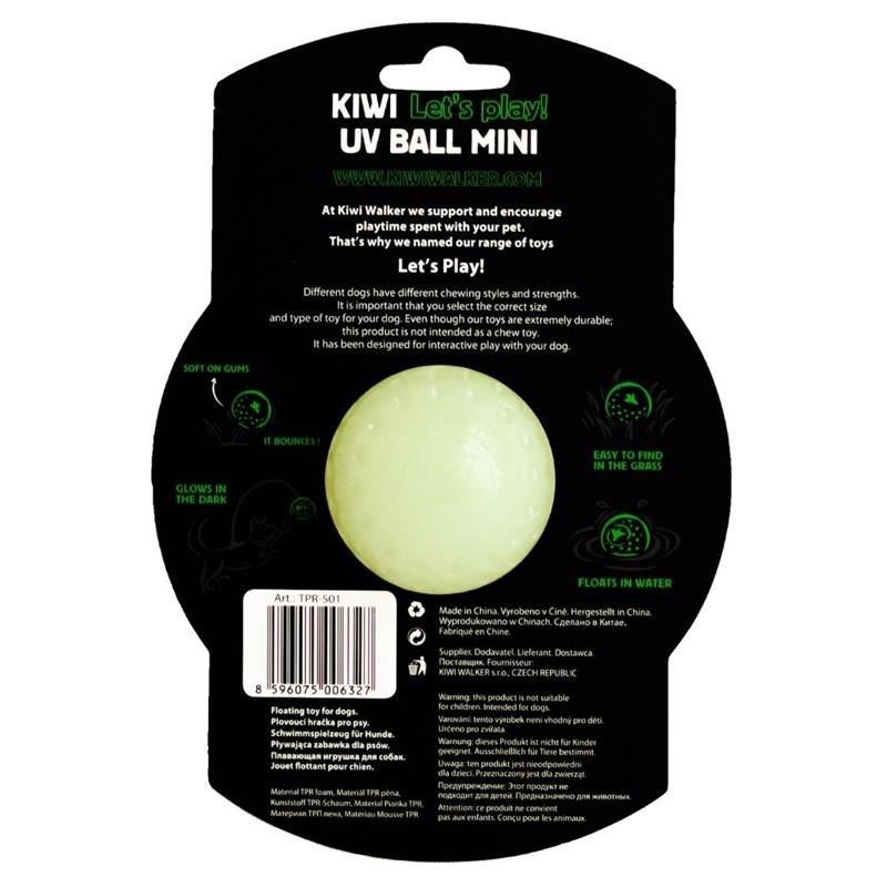 Balle GLOW phosphorescente pour chien (Mini) - Photo 2
