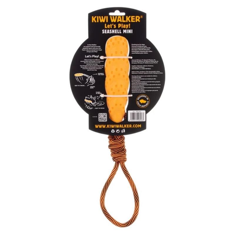 Jouet Seashell "Let's Play" pour chien (Orange, Mini) - Photo 3