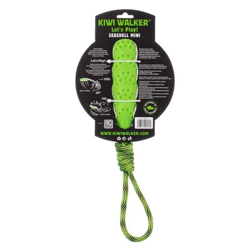 Jouet Seashell "Let's Play" pour chien (Vert, Mini) - Photo 3